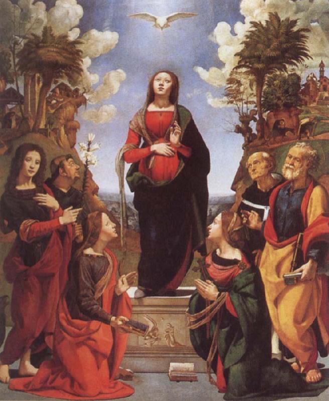 Piero di Cosimo Immaculate Conception and Six Saints